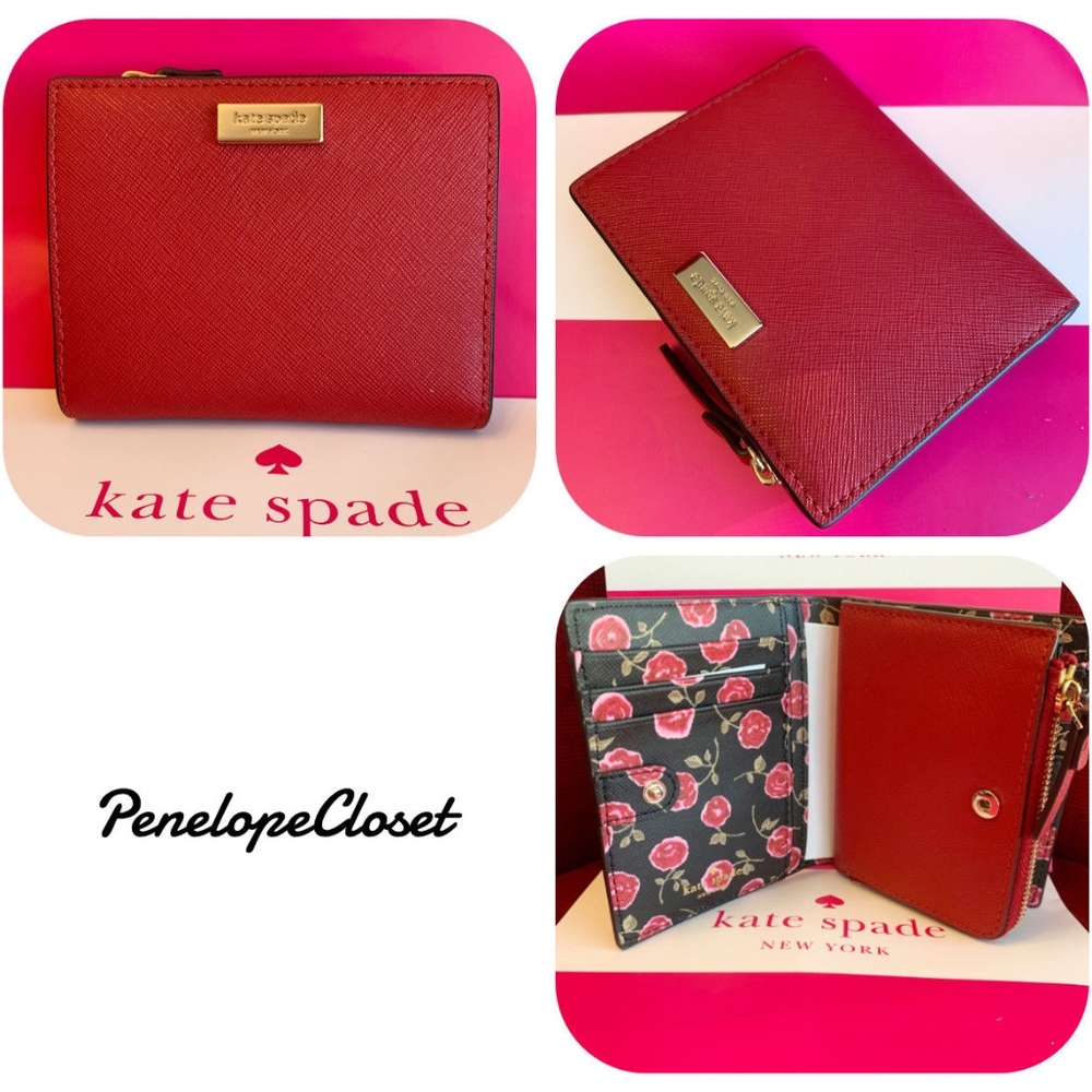 KATE SPADE LAUREL WAY HAZY ROSSE CARD CASE WALLET